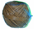 TUBETTO PLASTICA GOMITOLO IN RETE D.7  MARRONE DA 1 KG