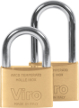 LUCCHETTO VIRO RETTANGOLARE OTTONE PESANTE MM 60