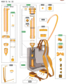 KIT GASKETS NYPLEN PISTON - KIT RICAMBI PER POMPA ROSY 12/16/22