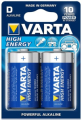 BATTERIE HIGH ENERGY VARTA TORCIA D BL. 2 PZ